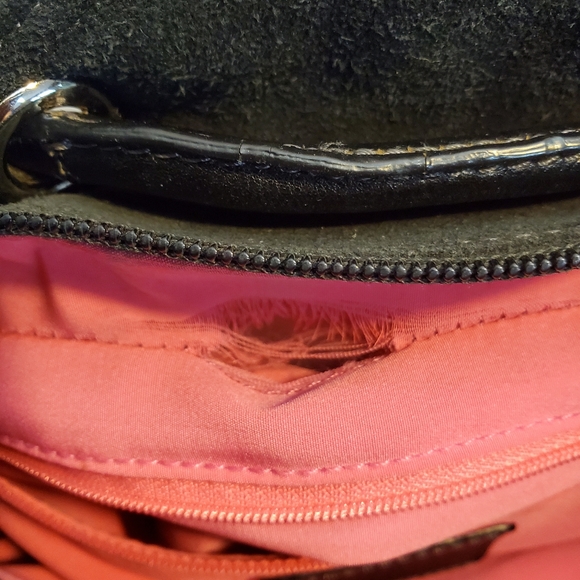 Cole Haan black suede handbag - Picture 6 of 10